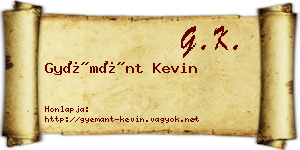 Gyémánt Kevin névjegykártya